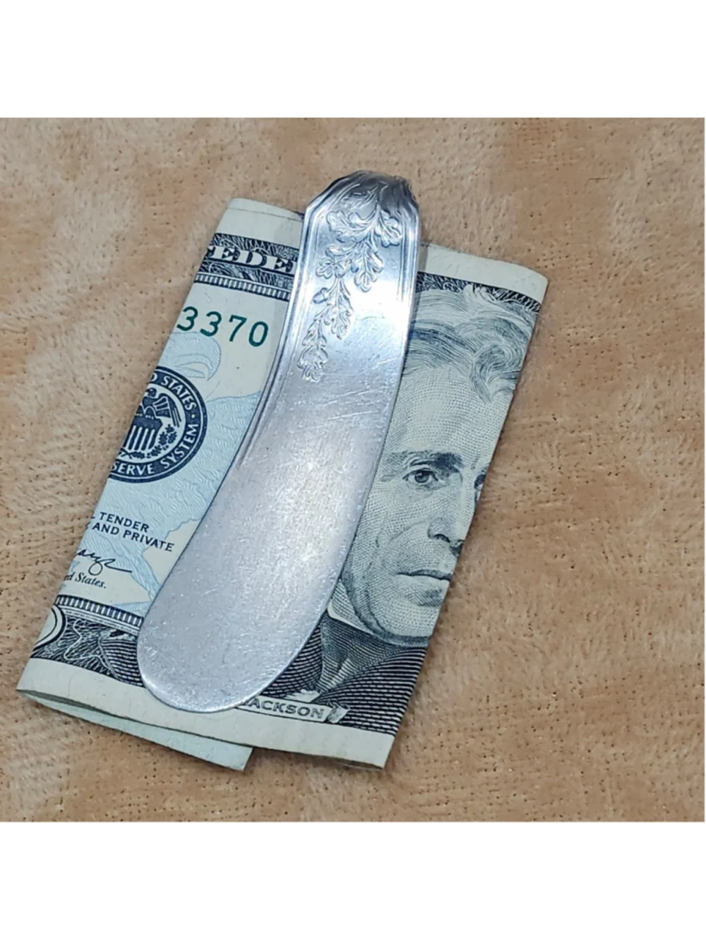 Silverwear Money Clip / card Holder handmade Accessory silver Plated